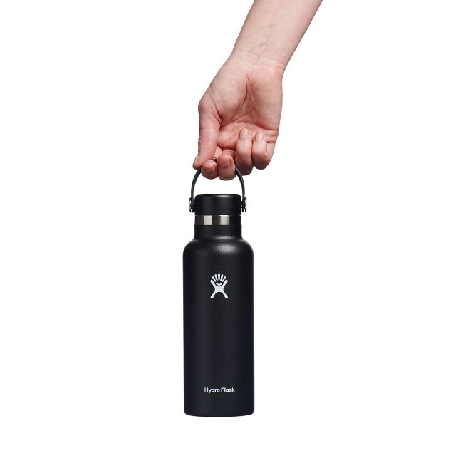 Термоизолираща бутилка, неръждаема стомана, 530 мл, "Standard", черна - Hydro Flask