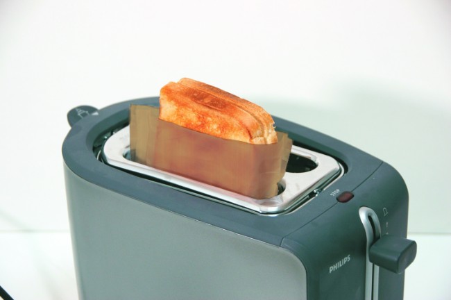 Комплект от 2 многократни торбички за тостер, фибростъкло, 16 х 16,5 см - NoStik