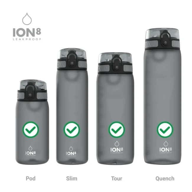 Комплект аксесоари за запечатване на бутилки, 8 части, силикон, прозрачен - Ion8