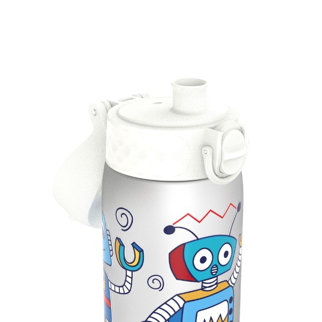 Детска бутилка за вода "Slim", recyclon™, 500 ml, Robots - Ion8