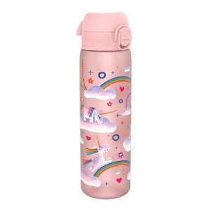 Детска бутилка за вода "Slim", recyclon™, 500 ml, Unicorn Rainbows - Ion8