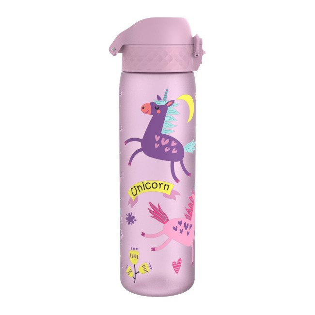 Детска бутилка за вода "Slim", recyclon™, 500 ml, Unicorns - Ion8