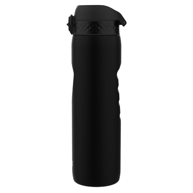 Бутилка за вода, recyclon™, 1 L, черна - Ion8