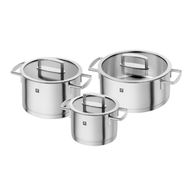 Комплект тенджери от неръждаема стомана, 6 части, "Vitality" - Zwilling