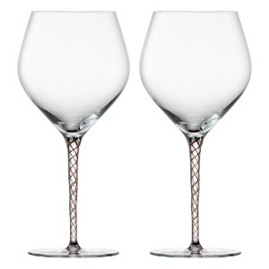 Комплект от 2 чаши за вино в бордо, кристално стъкло, 646 мл, "Патладжан", "Дух" - Schott Zwiesel