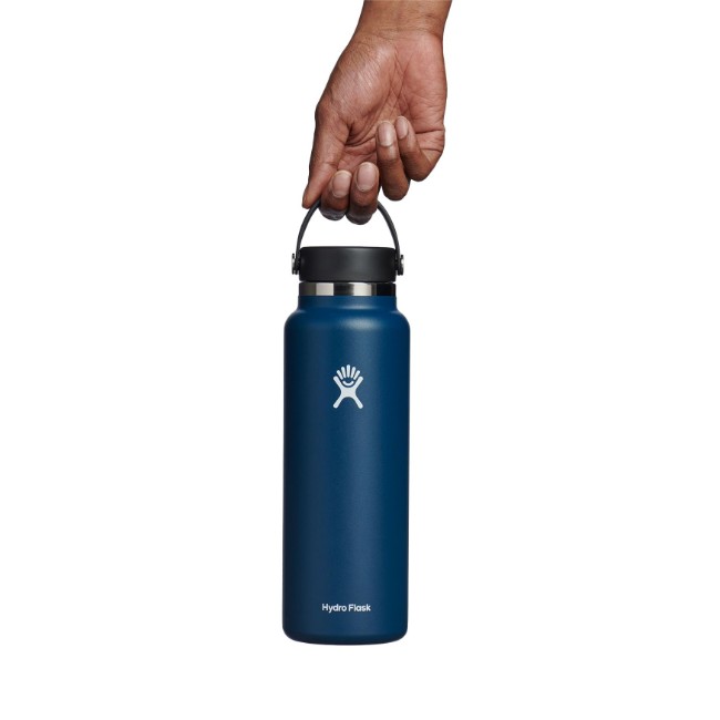 Термоизолираща бутилка, неръждаема стомана, 1.18L, "Wide Mouth", Indigo - Hydro Flask