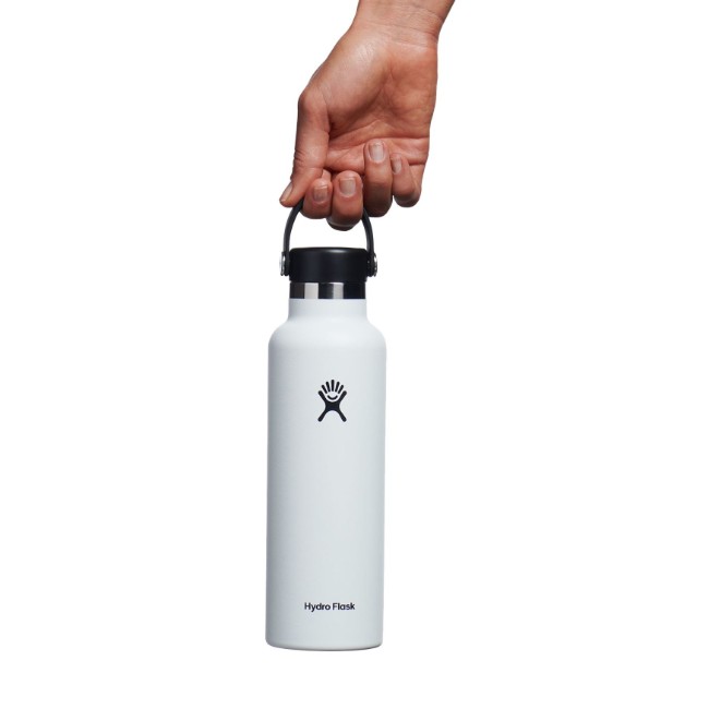 Термоизолирана бутилка, неръждаема стомана, 620 мл, "Standard", бяла - Hydro Flask