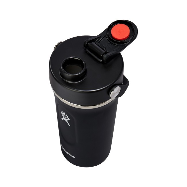 Термоизолиран шейкър, 2 в 1, неръждаема стомана, 710 мл, черен - Hydro Flask