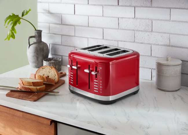 Тостер с 4 гнезда, 1960 W, Empire Red - KitchenAid