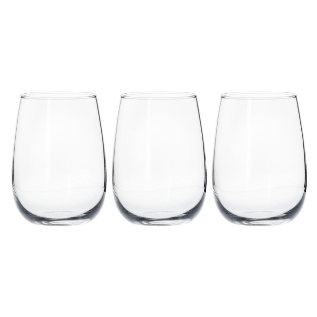 Комплект от 3 чаши за пиене, 380 мл, изработени от стъкло - Borgonovo