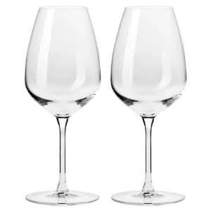 Комплект чаши за бяло вино от 2 части, кристално стъкло, 460мл, "Duet" - Krosno