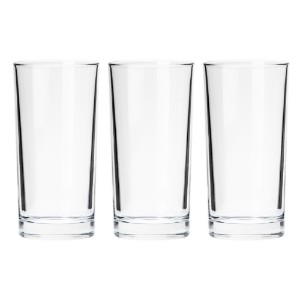 Комплект от 3 чаши за пиене, 300 мл, изработени от стъкло - Borgonovo