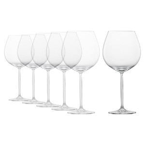 Комплект чаши за вино Burgundy от 6 части, кристално стъкло, 840 ml, 'Diva' - Schott Zwiesel