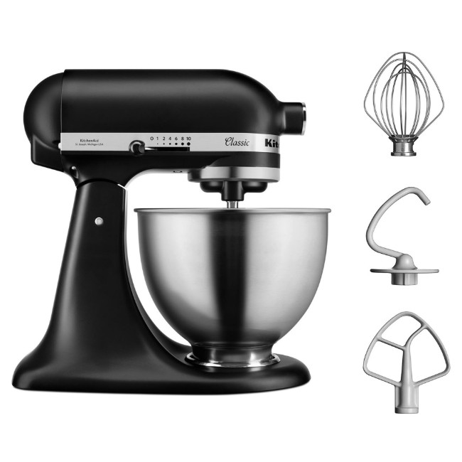 Миксер Classic®, 4.3L, цвят “Matte Black” - KitchenAid