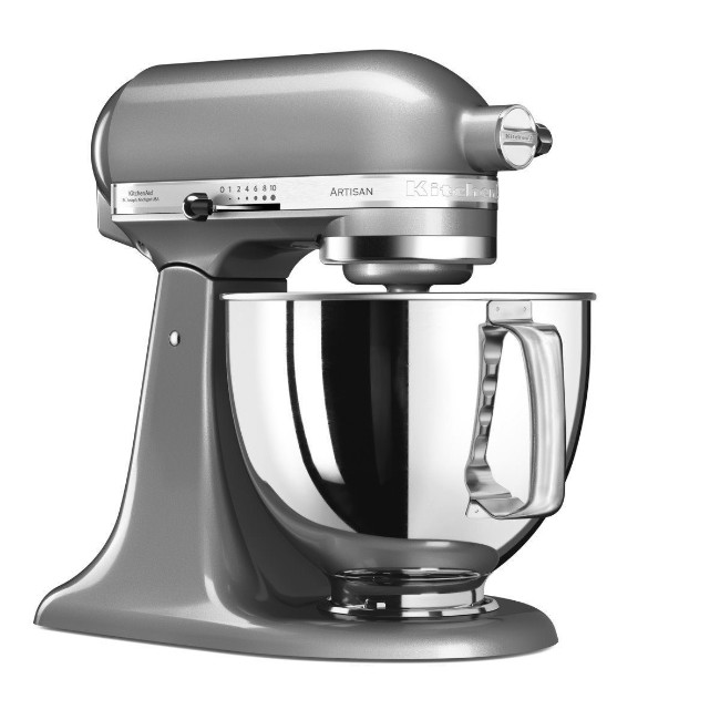 Планетарен миксер Artisan, 4.8 л, Модел 125, Contour Silver - KitchenAid