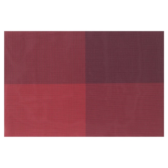 Комплект 4 постелки за маса, Бургундско червено, 45 × 30 см