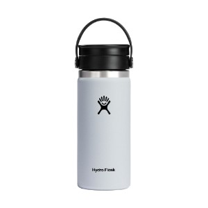 Термоизолирана бутилка, неръждаема стомана, 470 мл, "Wide Sip", бяла - Hydro Flask