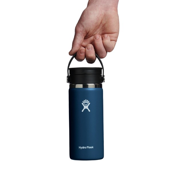 Топлоизолирана бутилка, неръждаема стомана, 470 мл, "Wide Sip", Indigo - Hydro Flask