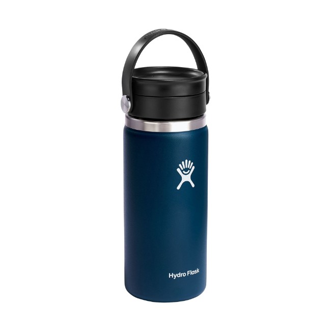 Топлоизолирана бутилка, неръждаема стомана, 470 мл, "Wide Sip", Indigo - Hydro Flask