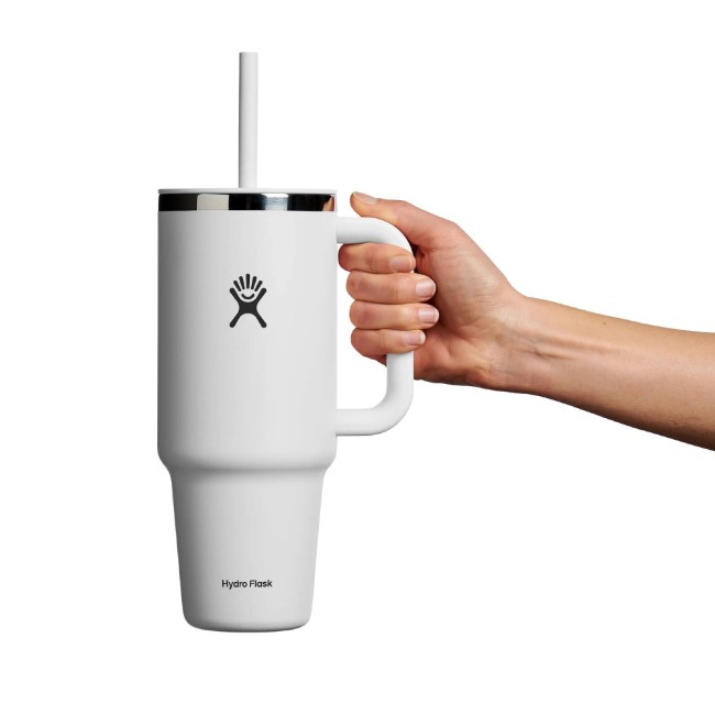Топлоизолирана чаша, неръждаема стомана, 1.18 л, "All Around Travel", бяла - Hydro Flask