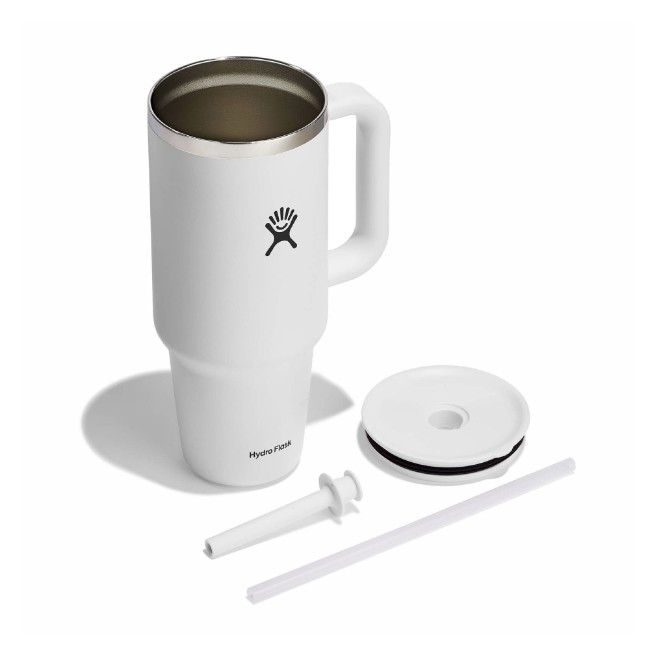Топлоизолирана чаша, неръждаема стомана, 1.18 л, "All Around Travel", бяла - Hydro Flask