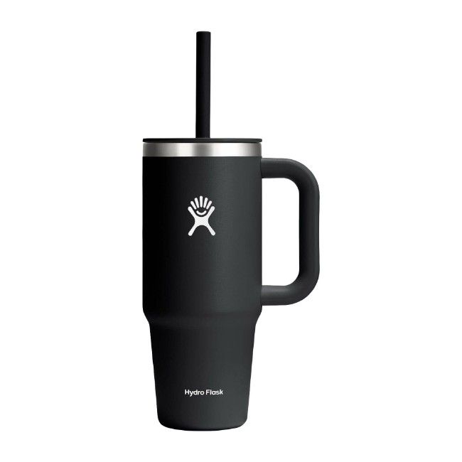 Топлоизолирана чаша, неръждаема стомана, 710 мл, "All Around Travel", черна - Hydro Flask