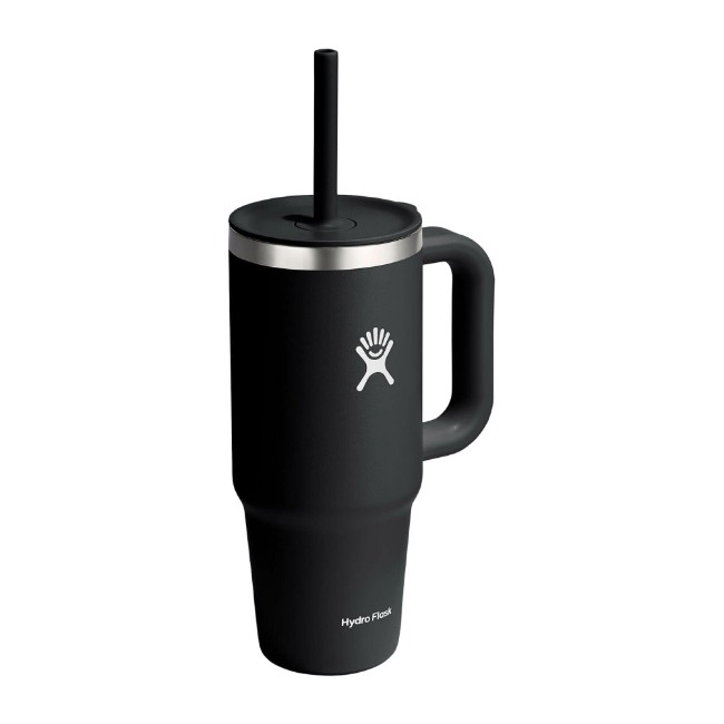 Топлоизолирана чаша, неръждаема стомана, 710 мл, "All Around Travel", черна - Hydro Flask