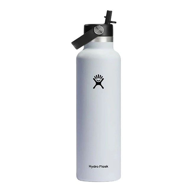 Термоизолирана бутилка, неръждаема стомана, 620 мл, "Standard Straw", бяла - Hydro Flask