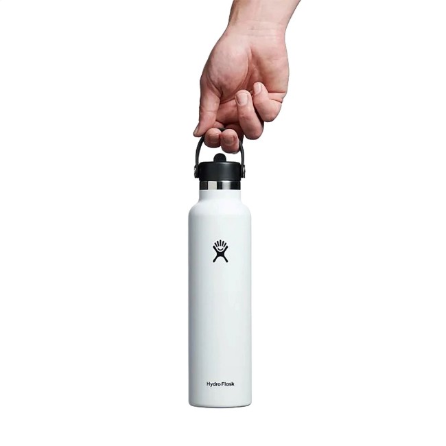 Термоизолирана бутилка, неръждаема стомана, 620 мл, "Standard Straw", бяла - Hydro Flask