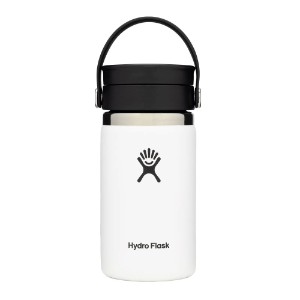 Термоизолираща бутилка, неръждаема стомана, 355 мл, "Wide Sip", бяла - Hydro Flask