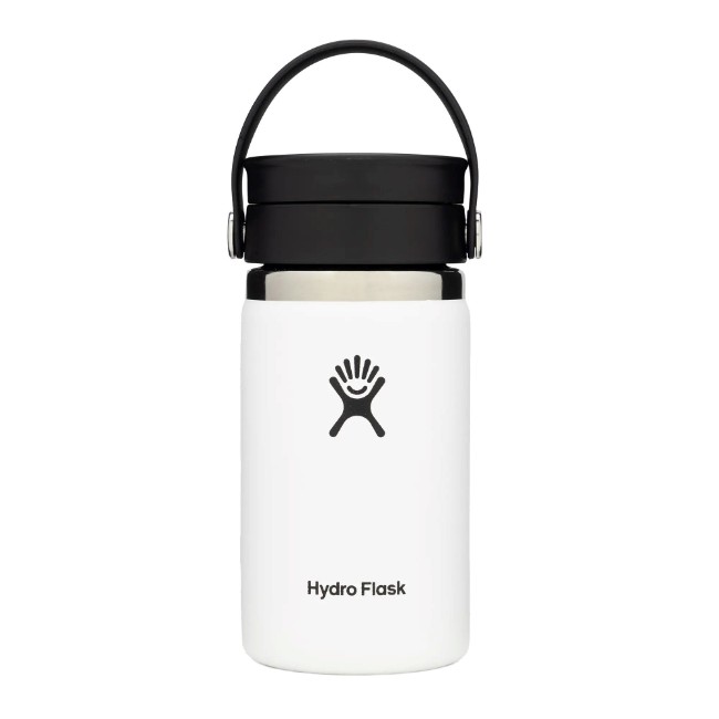 Термоизолираща бутилка, неръждаема стомана, 355 мл, "Wide Sip", бяла - Hydro Flask