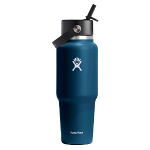 Термоизолирана бутилка, неръждаема стомана, 950 мл, "Wide Straw", Indigo - Hydro Flask