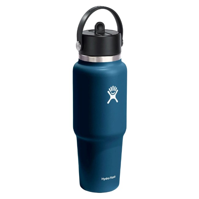 Термоизолирана бутилка, неръждаема стомана, 950 мл, "Wide Straw", Indigo - Hydro Flask