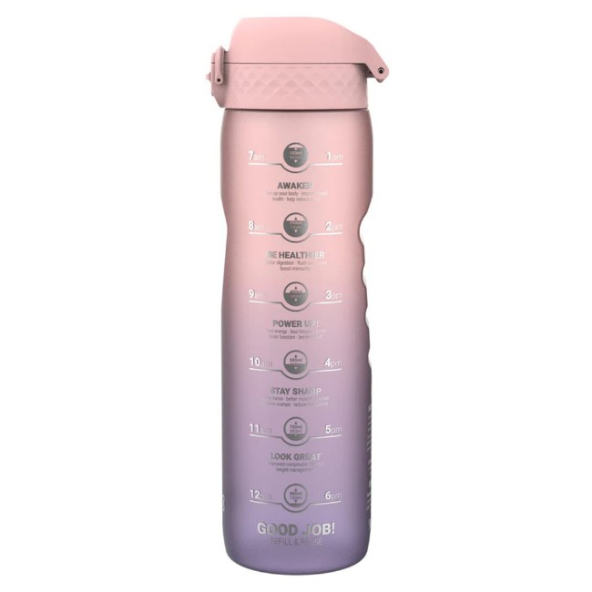 Бутилка за вода, recyclon™, 1 л, Purple/Rose Motivator - Ion8