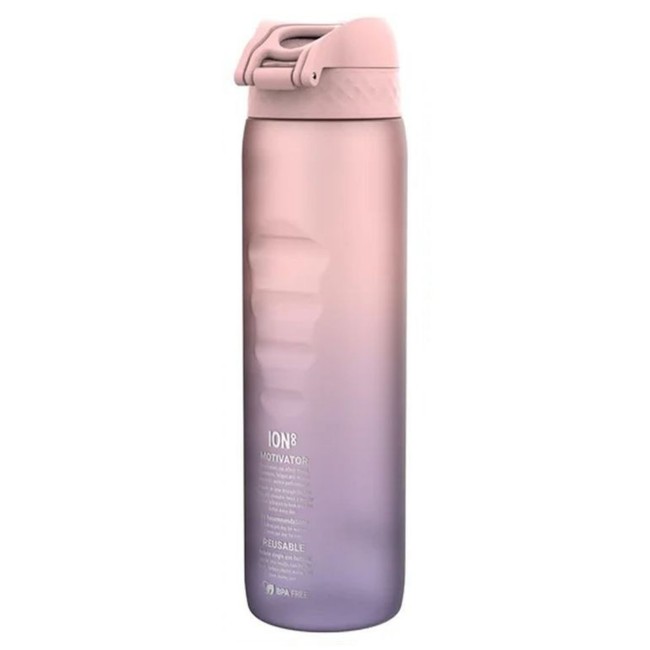 Бутилка за вода, recyclon™, 1 л, Purple/Rose Motivator - Ion8