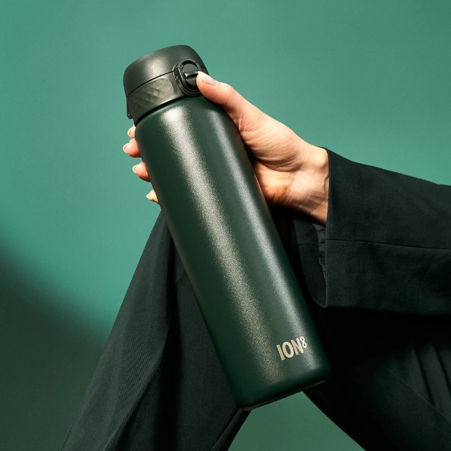 Бутилка за вода, неръждаема стомана, 1200 мл, Dark Green - Ion8