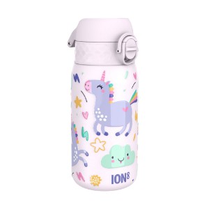 Детска бутилка за вода, неръждаема стомана, 400 мл, Unicorns - Ion8