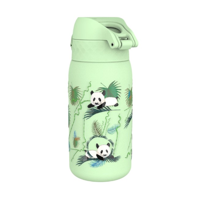 Детска бутилка за вода, неръждаема стомана, 400 мл, Pandas - Ion8