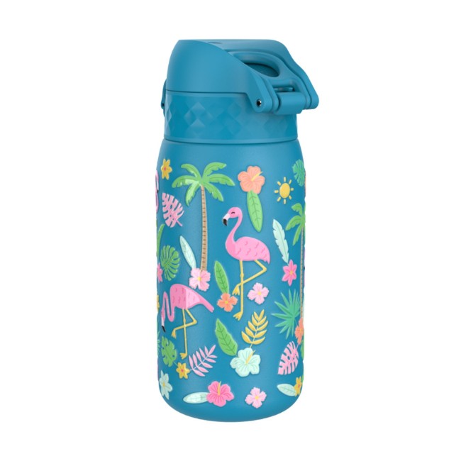 Детска бутилка за вода, неръждаема стомана, 400 мл, Flamingos - Ion8