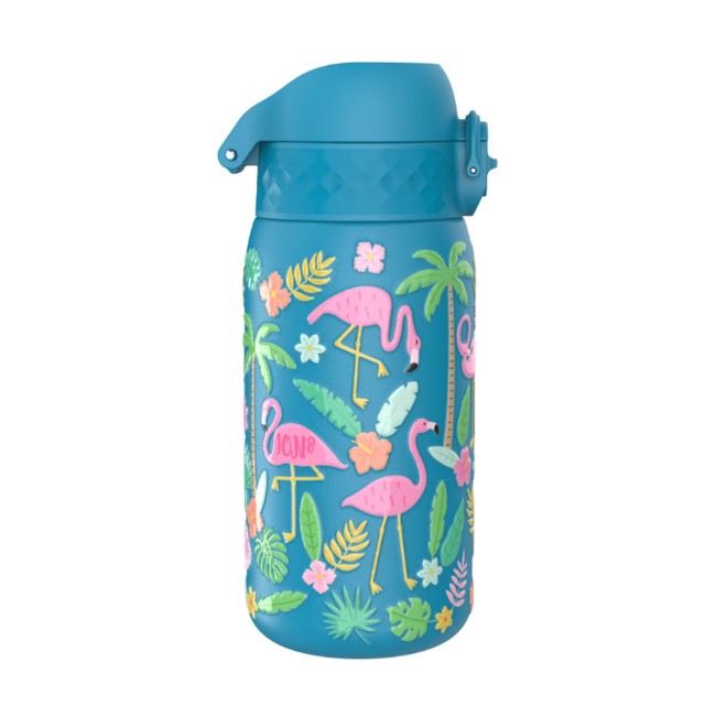 Детска бутилка за вода, неръждаема стомана, 400 мл, Flamingos - Ion8