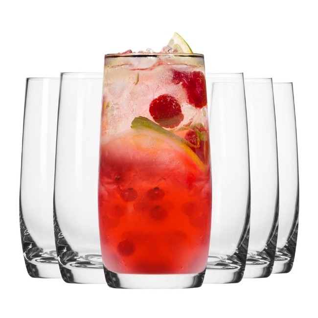 Комплект чаши "long drinks" от 6 части, от стъкло, 350мл, "Blended" - Krosno