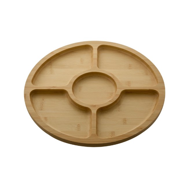 Въртяща се чиния, с капак, бамбук, 35.5 см, "Farberware" - Kitchen Craft