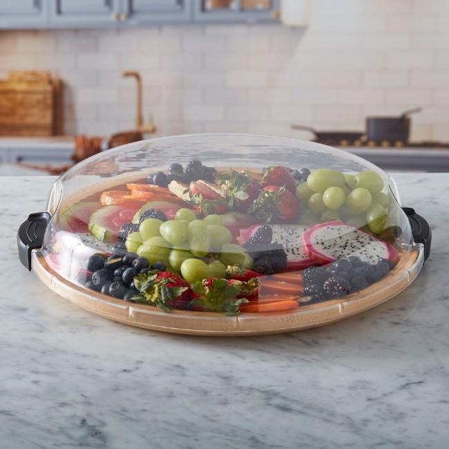 Сервираща дъска, с капак, бамбук, 35.5 см, "Farberware" - Kitchen Craft