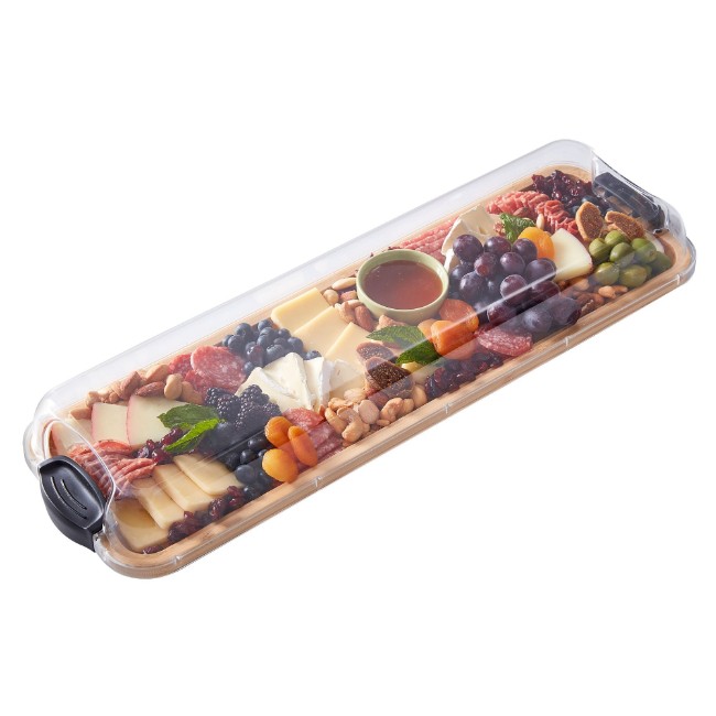 Сервираща дъска с капак, бамбук, 17x56 см, "Farberware" - Kitchen Craft