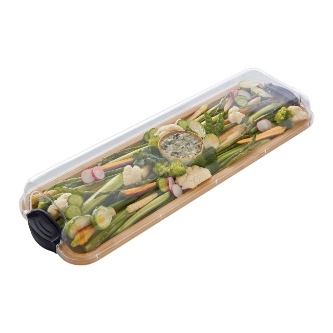 Сервираща дъска с капак, бамбук, 17x56 см, "Farberware" - Kitchen Craft
